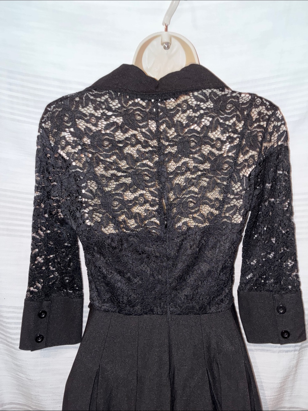Missmay Black Dress with Lace Top, Size S, - Picture 5 of 10